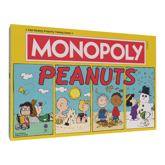 USAOPOLY Monopoly Peanuts Snoopy on Sled token adds nostalgic flair for family game night