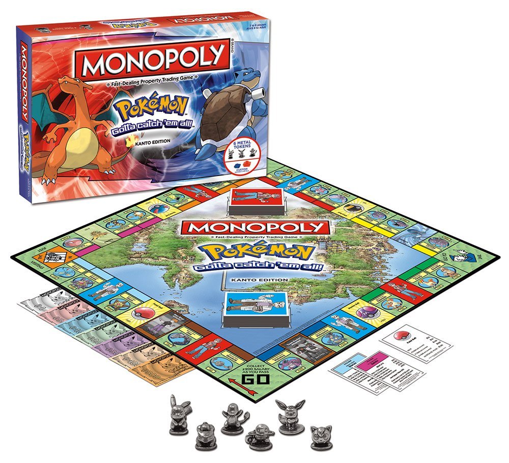 USAOPOLY Pokemon Kanto metal tokens of Pikachu and friends add tactile nostalgia