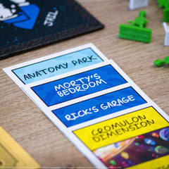 USAOPOLY Rick and Morty Flurbo currency—immersive in-game money for transactions.