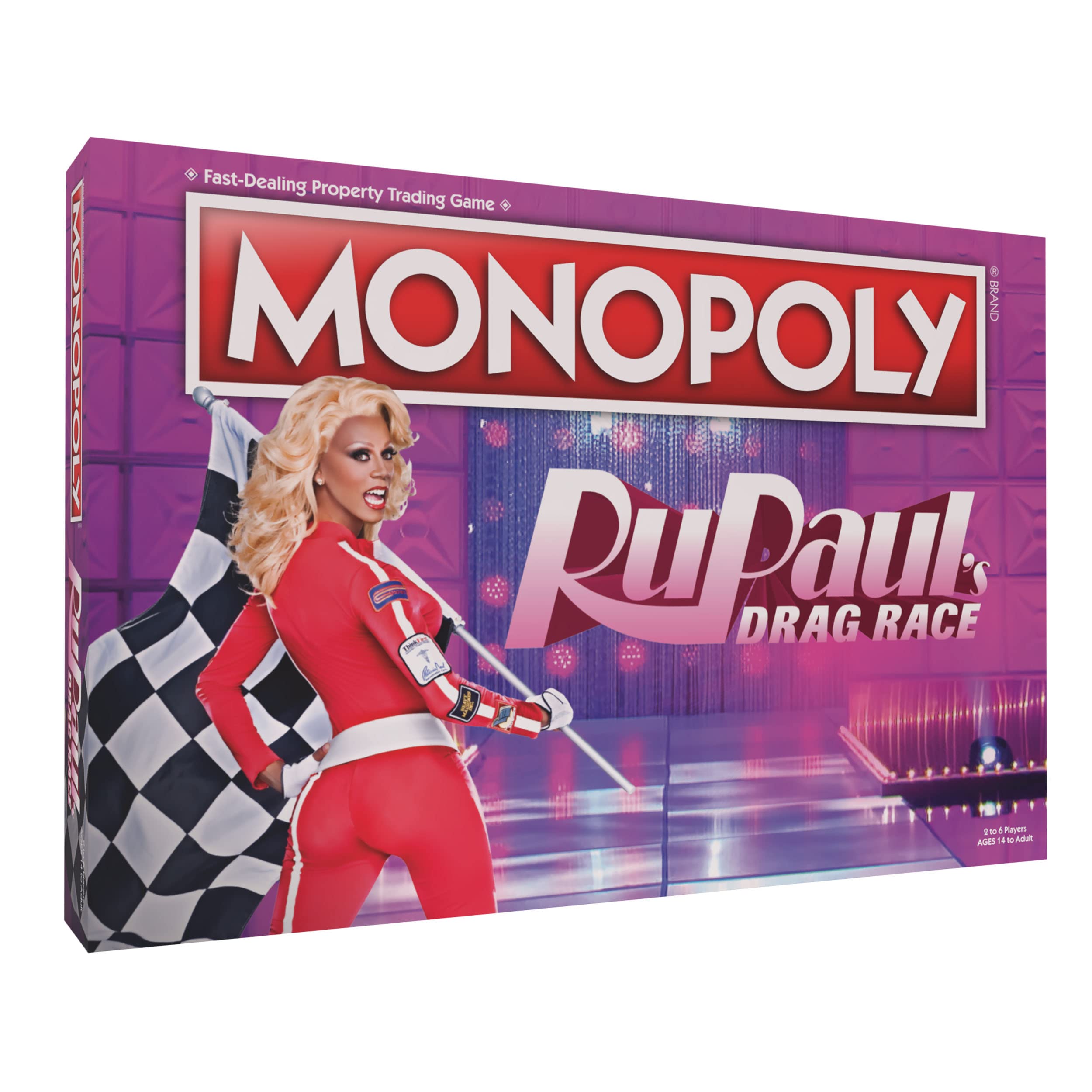 USAOPOLY Monopoly RuPaul’s Drag Race board game for lively group play and social fun.