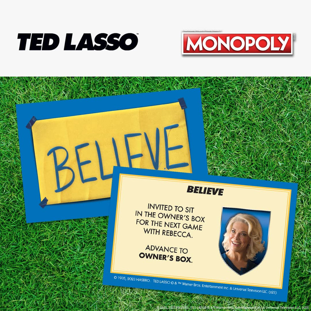 USAOPOLY Ted Lasso Keeleys Flat token adds show-worthy detail to board.