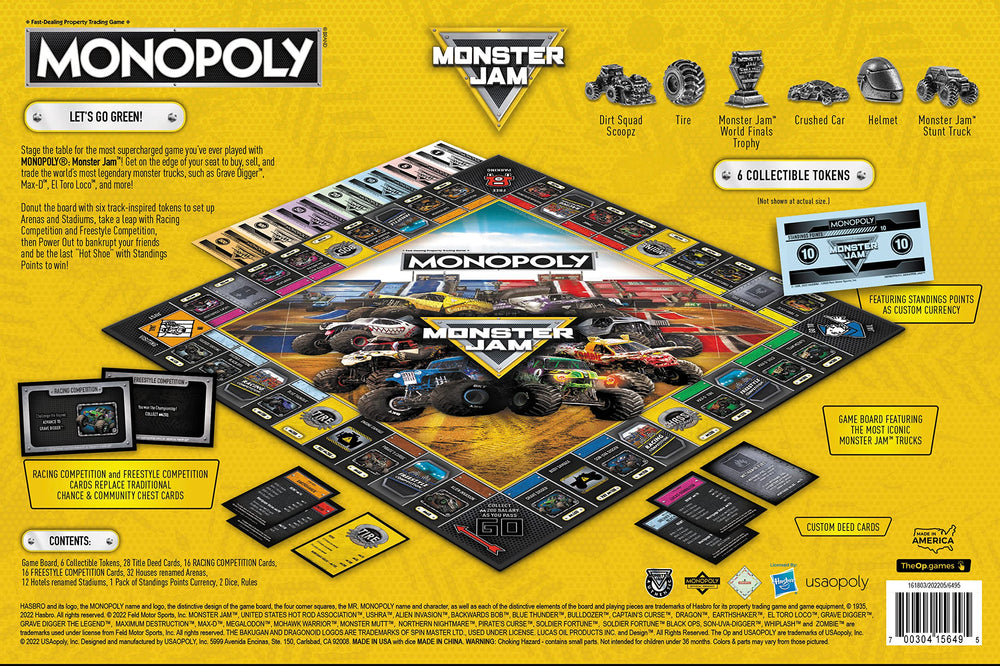 Monster Jam licensing and artwork enrich the gaming experience