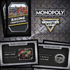 Monster Jam board art highlights licensed branding on the board