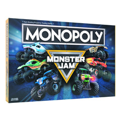 USAOPOLY Monster Jam Monopoly board artwork for family game nights