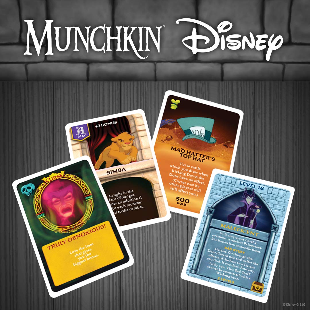 USAOPOLY Munchkin Disney card game artwork captures beloved Disney moments