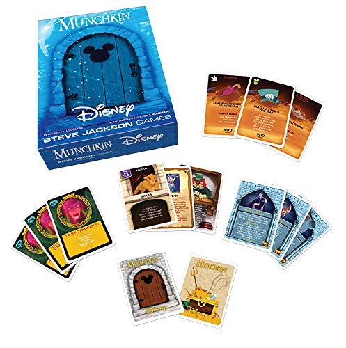 USAOPOLY Munchkin Disney card game role cards showcase character variety