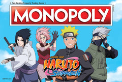 USAOPOLY Naruto Monopoly Onigiri spaces replacing houses for a flavorful twist.