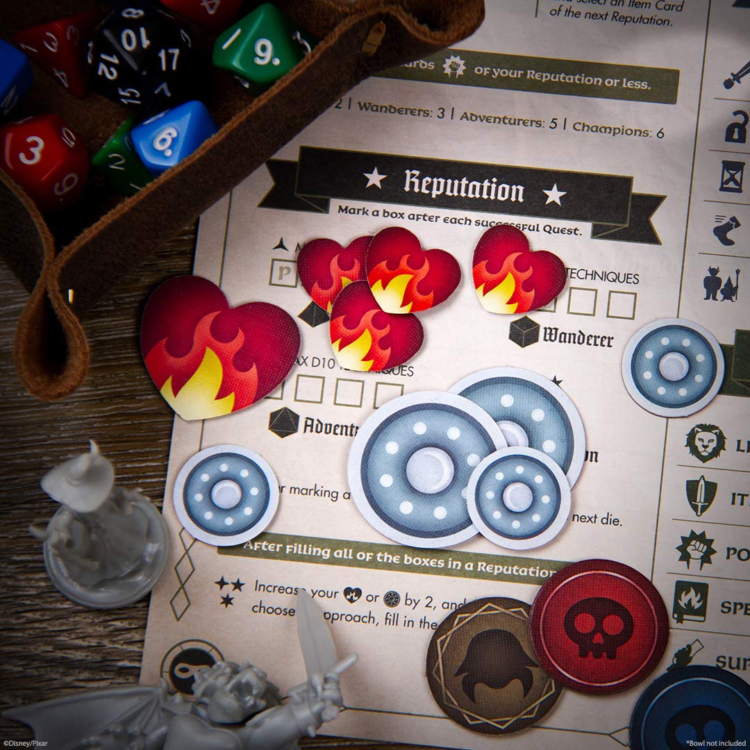 USAOPOLY Quests of Yore Barley’s Edition adversary tokens for dynamic challenges