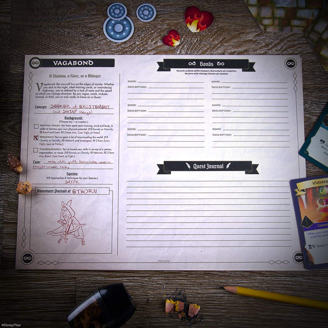 USAOPOLY Quests of Yore Barley’s Edition grit tokens for character moments