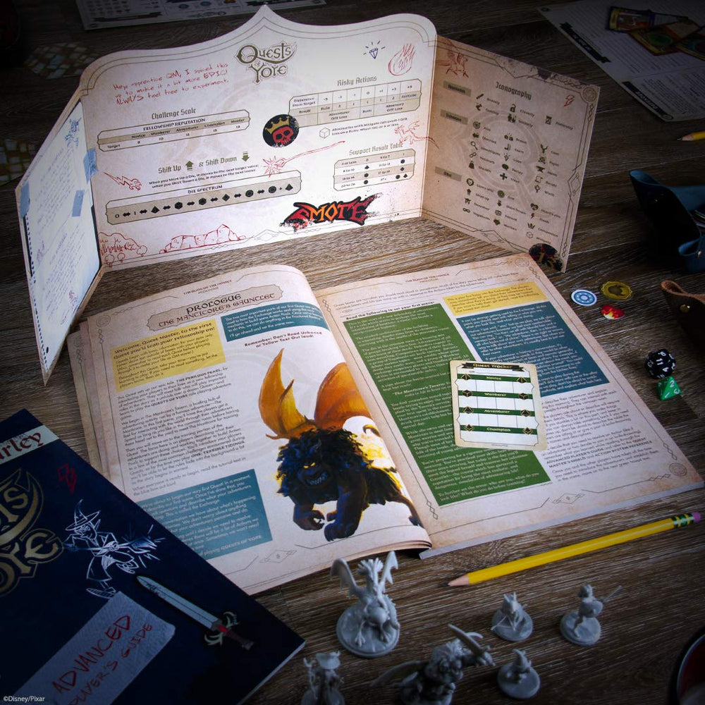 USAOPOLY Quests of Yore Barley’s Edition heart tokens to track vitality and progress