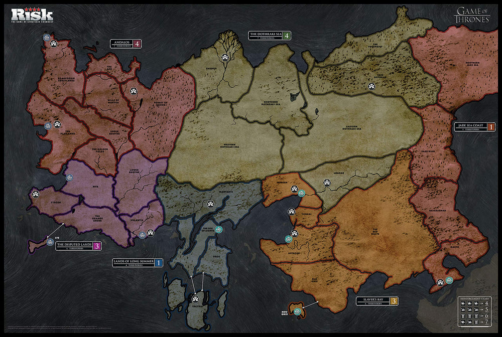 USAOPOLY Risk Game of Thrones Edition armies and tokens close-up for tactile play