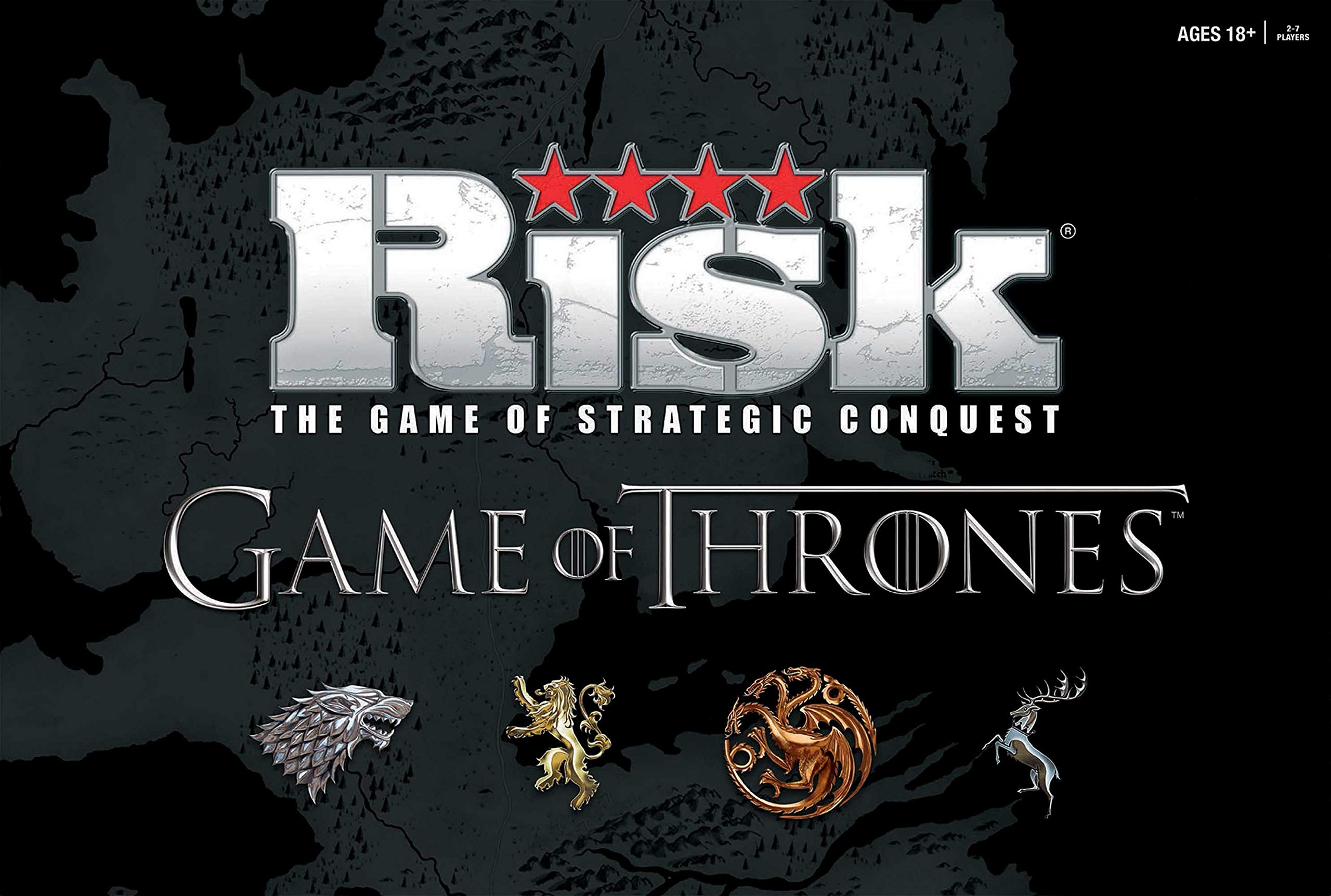 USAOPOLY Risk Game of Thrones Edition iron throne centerpiece on the play area