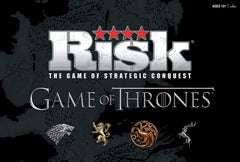 USAOPOLY Risk Game of Thrones Edition iron throne centerpiece on the play area