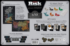 USAOPOLY Risk Game of Thrones Edition World at War table setup for large-scale battles