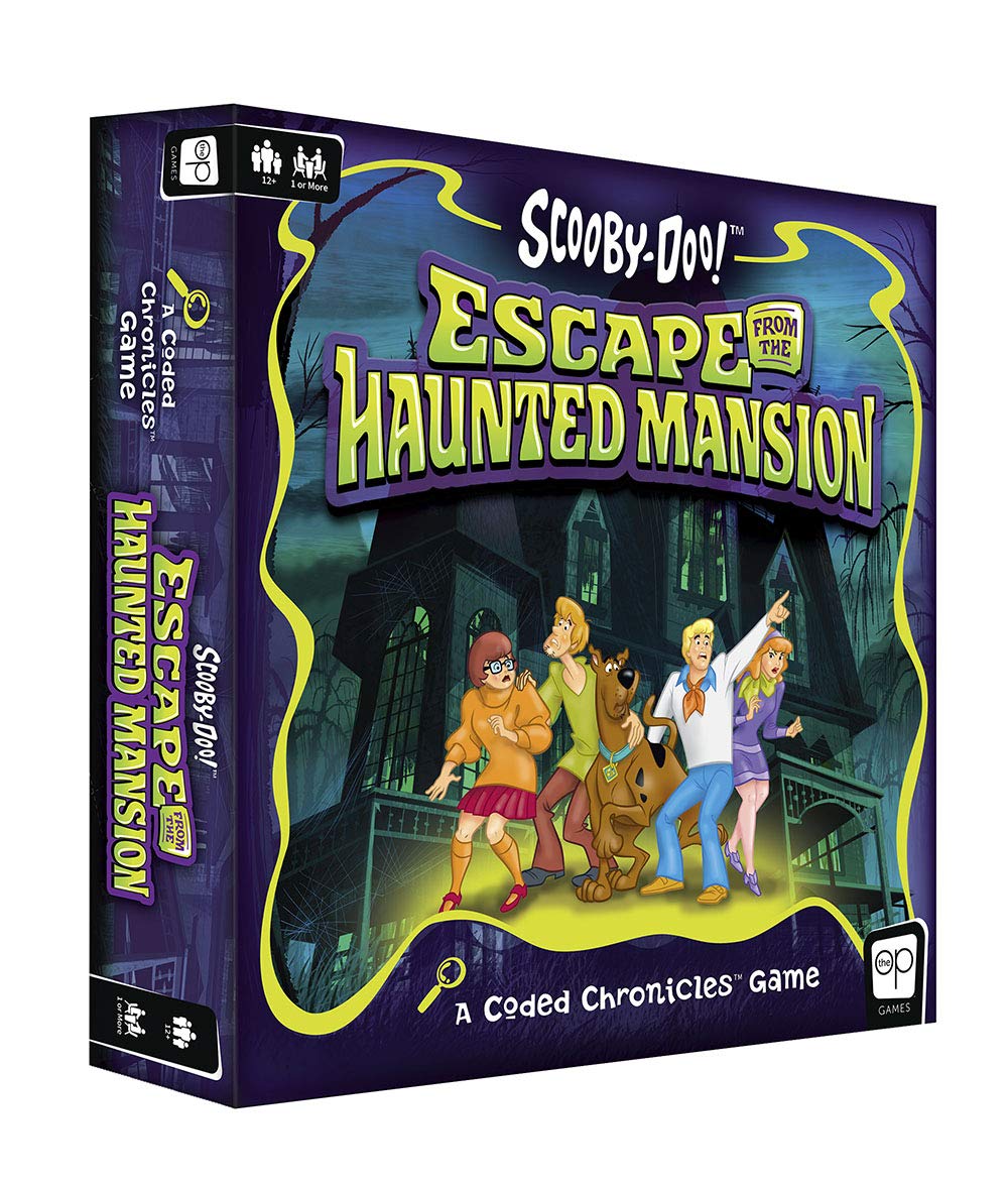 USAopoly Scooby-Doo Escape from the Haunted Mansion cover invites family puzzle-solving fun
