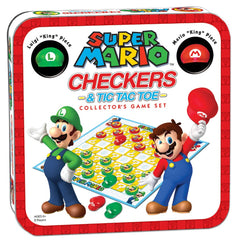 USAOPOLY Super Mario collectible tin packaging keeps pieces safe and ready.