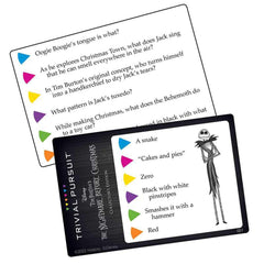 Six-category cards offer varied trivia, including Trick or Treat and Songs.