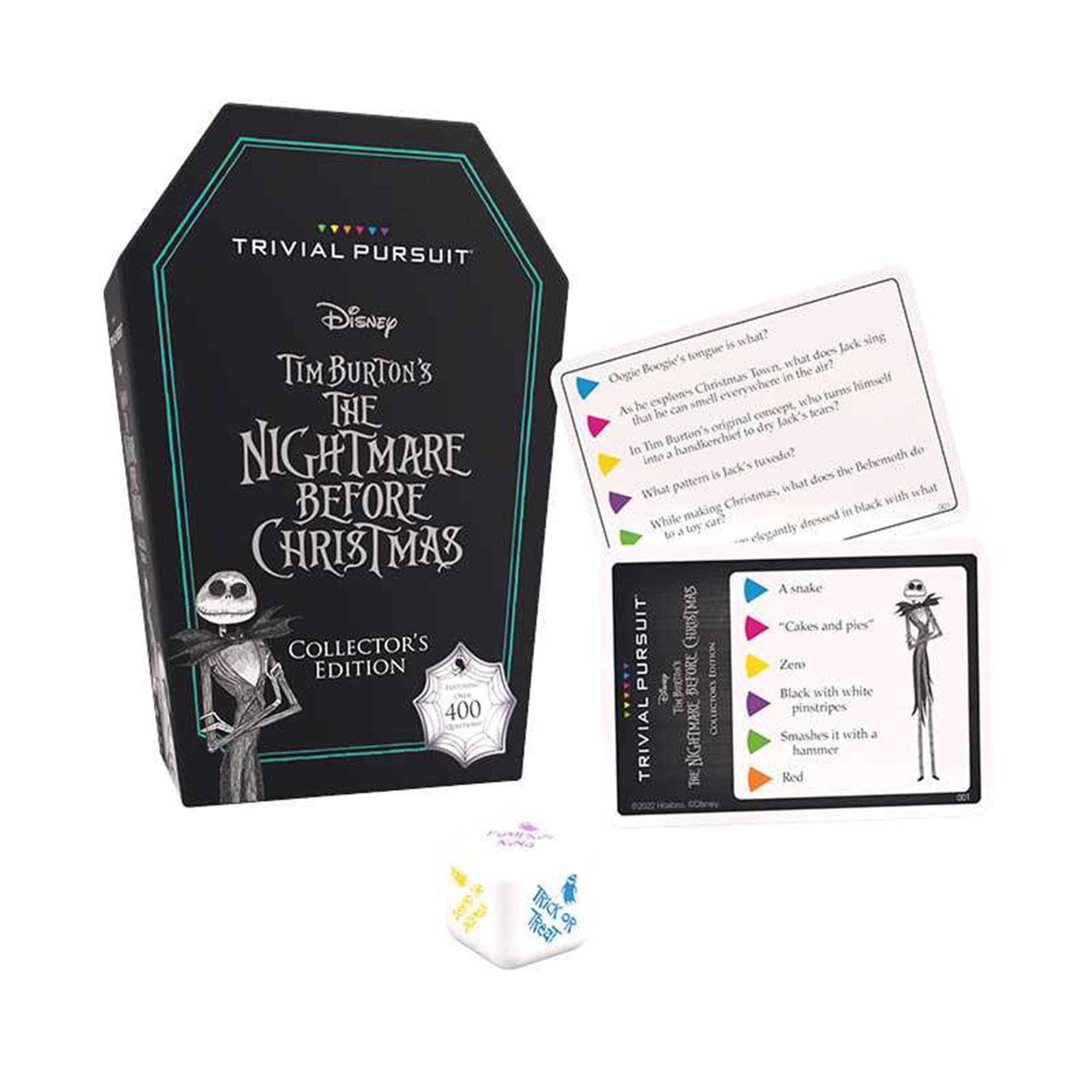 Coffin-tray travel case, compact and whimsical for on-the-go gameplay.