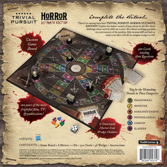 USAOPOLY Trivial Pursuit Horror Ultimate Edition Cleaver in Brain mover provokes laughs and shudders.