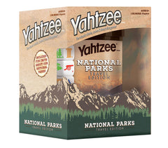 USAOPOLY Yahtzee National Parks Travel Edition dice cup held for portable play