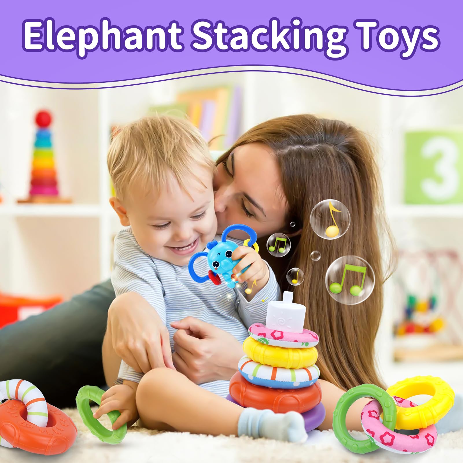 usrela elephant music player toy combines music and playtime rhythms