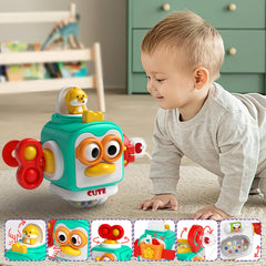 usrela elephant music player adds gentle rhythm to baby's exploration.