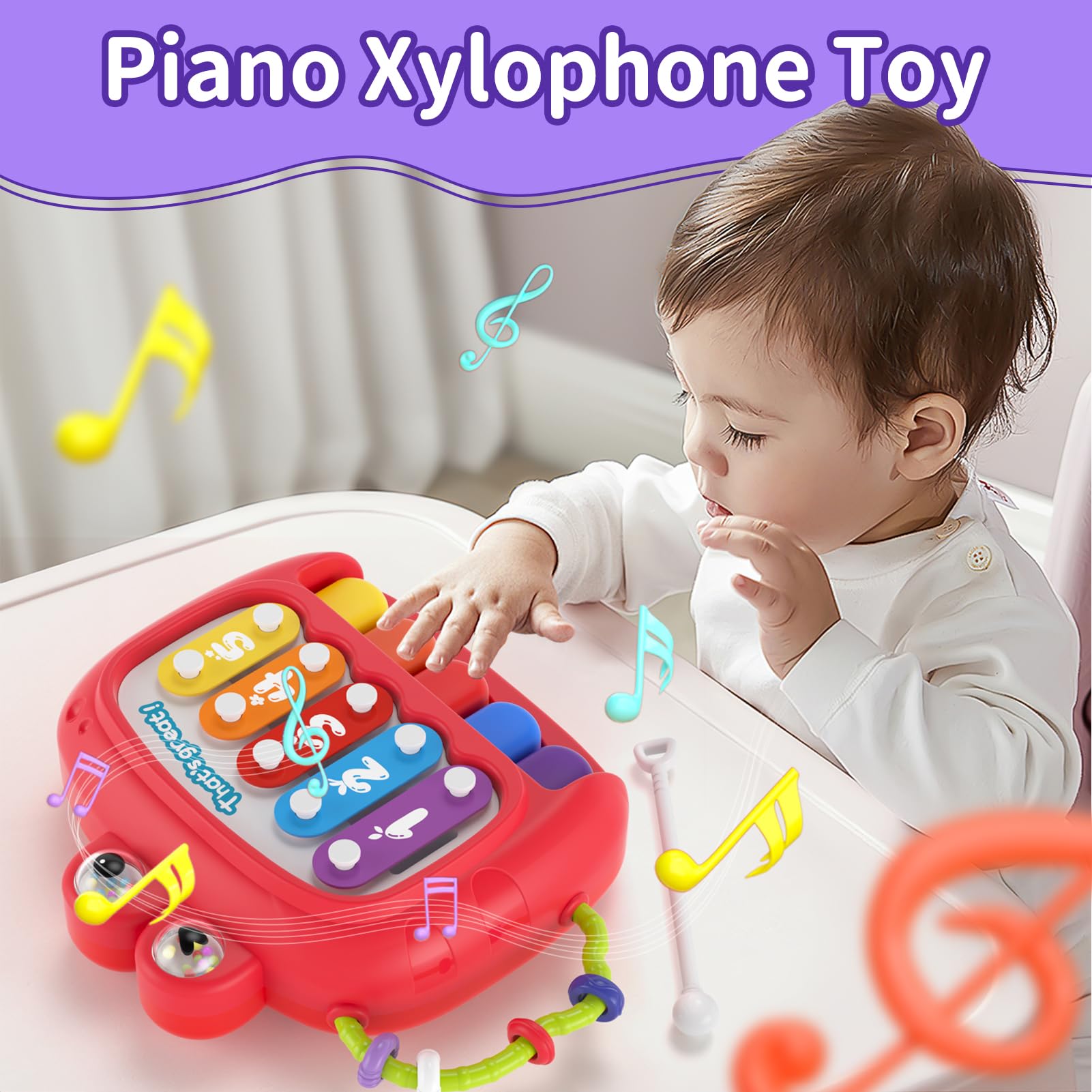 usrela multi-functional busy cube offers varied play to boost grip and coordination