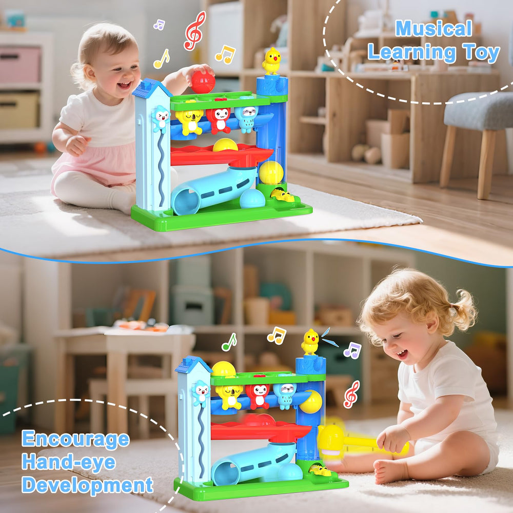 Ussybaby bird-pop-light-sounds showing a popping bird reward during play