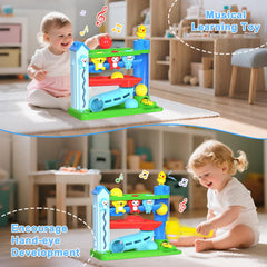 Ussybaby bird-pop-light-sounds showing a popping bird reward during play