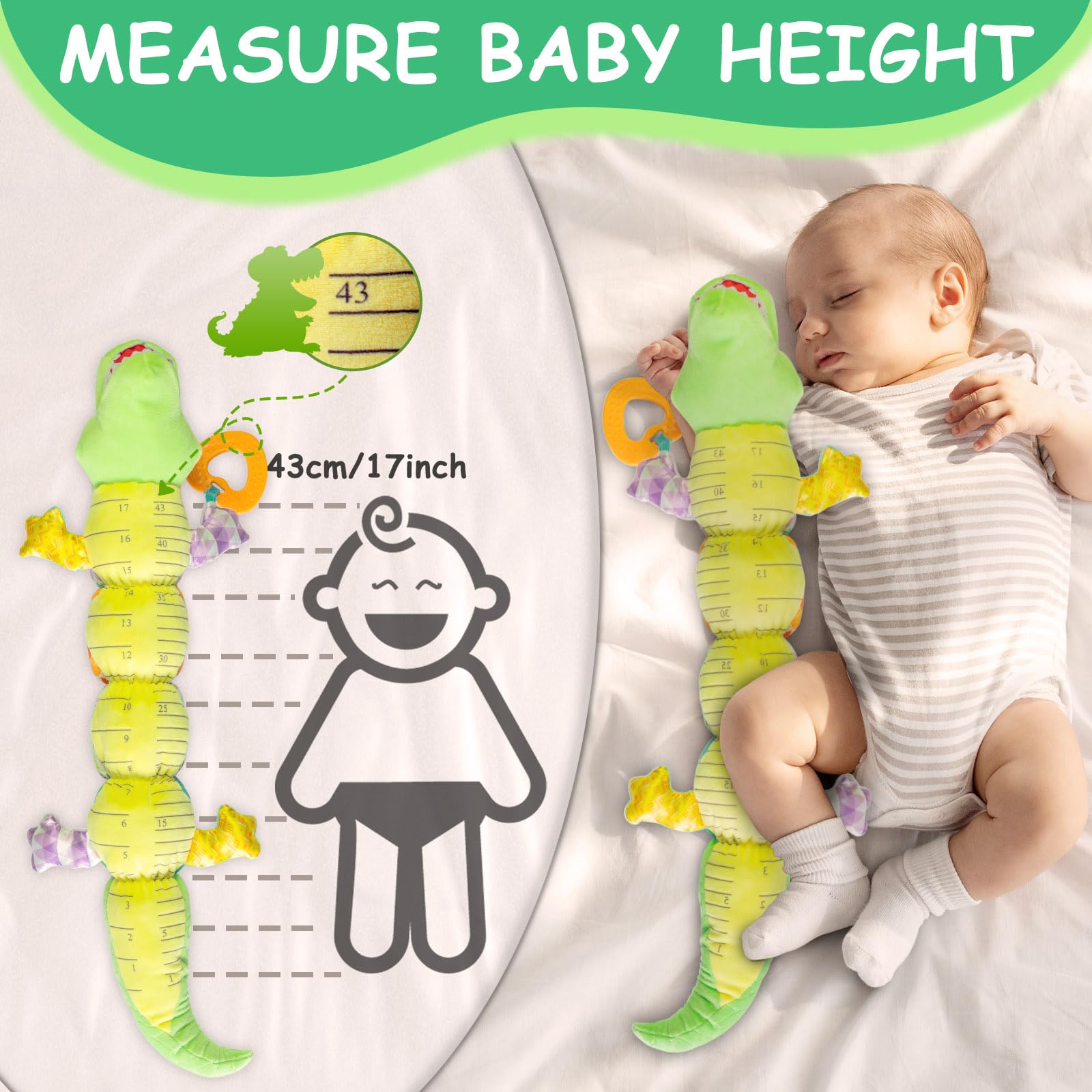 Ussybaby crocodile caterpillar soft plush cuddle for newborns