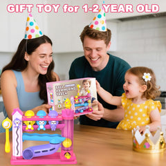 Ussybaby pink toddler music toy encourages learning through playtime.