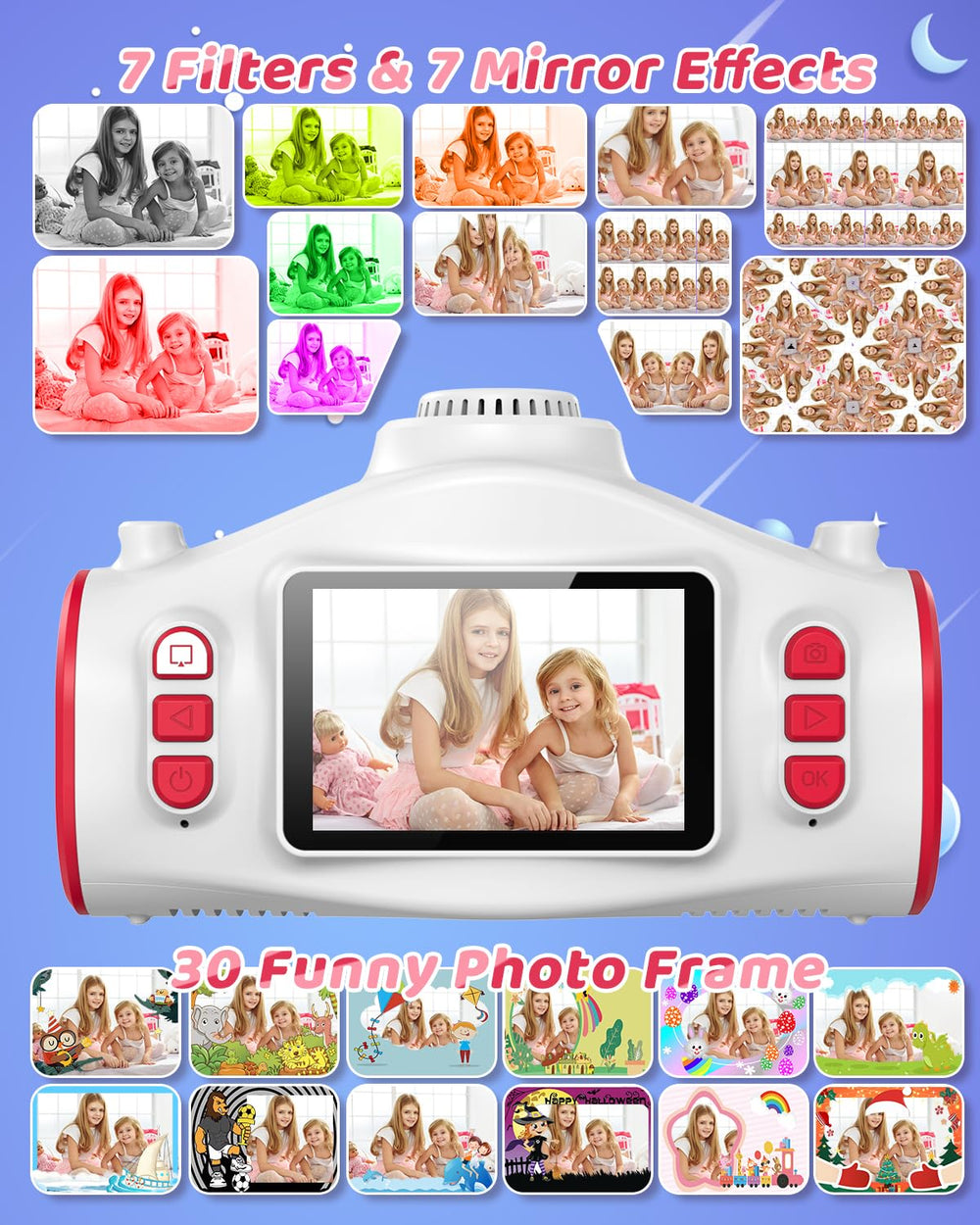 Usteetic high-resolution video and photo capture supports quick sharing.
