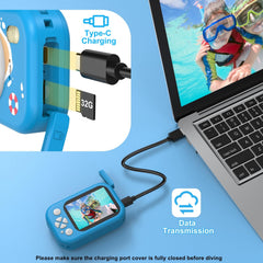 Usteetic kids camera built-in frames and filters spark creativity.