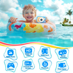 Usteetic kids camera includes 32GB memory card for instant use.