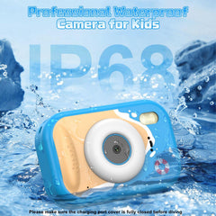 Usteetic kids camera in pool uses underwater shots for splash memories.