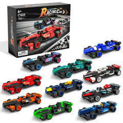 Utbttor F1 race cars 10-pack on display, ideal desk decor
