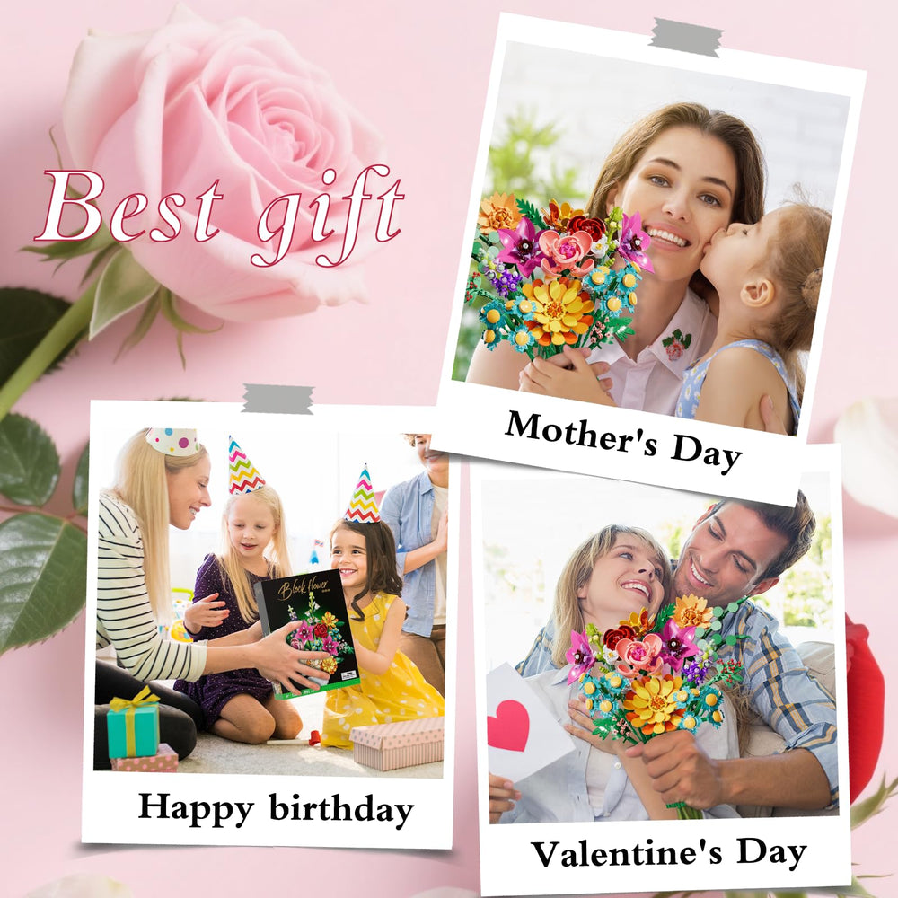 Utbttor home decor life like bouquet for vibrant display without water.