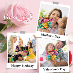 Utbttor home decor life like bouquet for vibrant display without water.