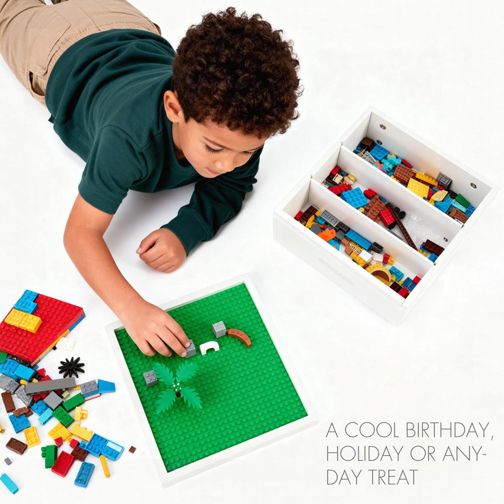 UTEX baseplate lid doubles as a built-in play surface.