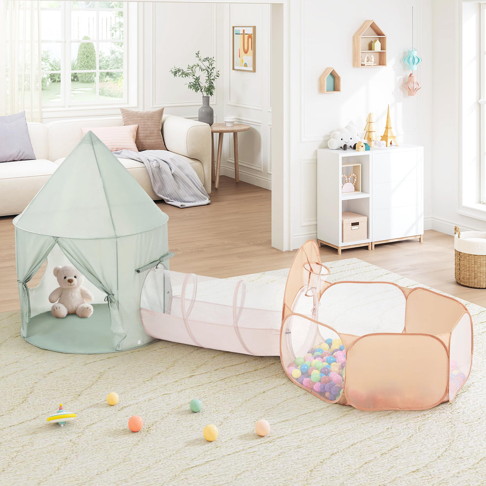 UTEX Kids Play Tent 3-in-1 open design supports imaginative play and quick setup.