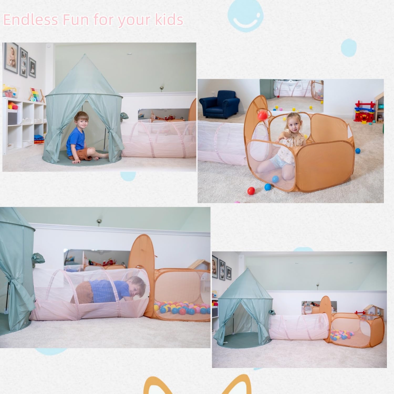 UTEX Crawl Tunnel invites active exploration and crawling fun indoors.
