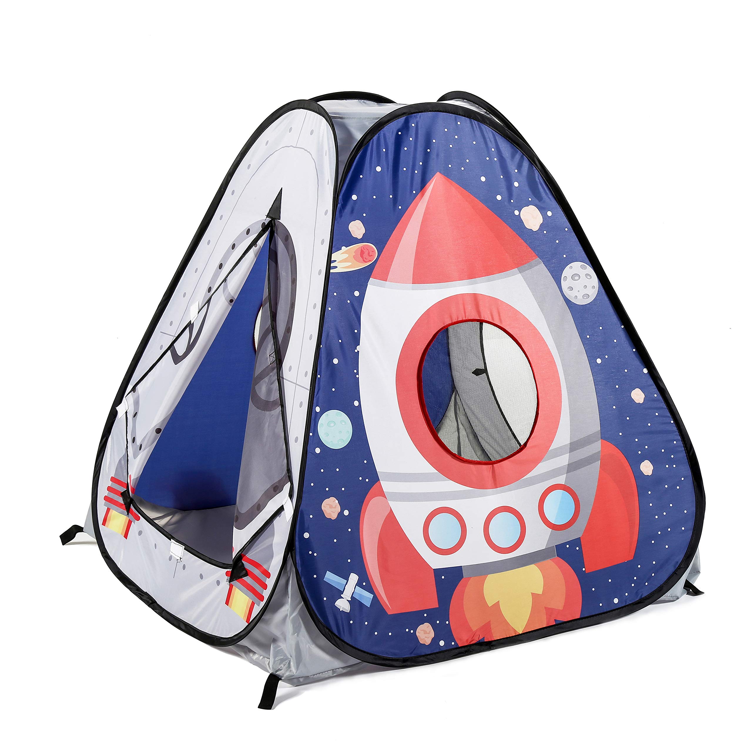 UTEX play tent includes ball pit area for active play.