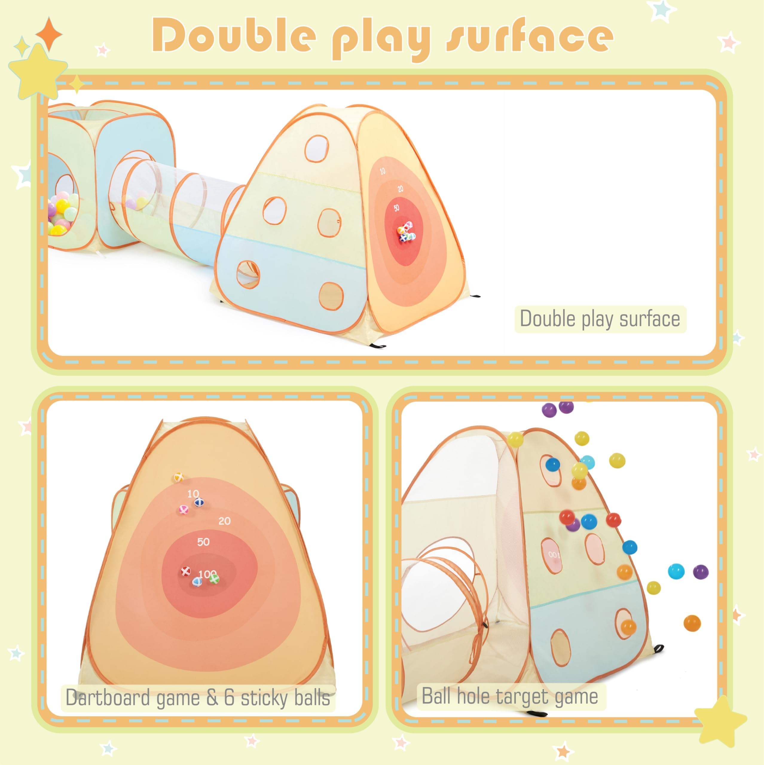 UTEX crawl tunnel encourages crawling and imaginative maze configurations.