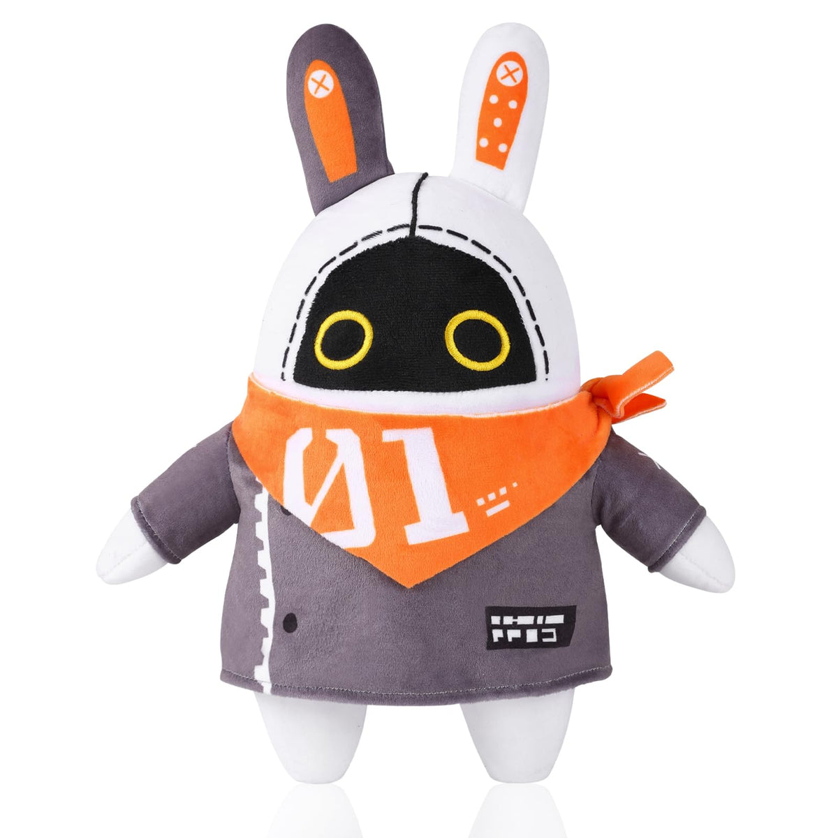 UTIEHD Bangboo plush doll face close-up, soft cotton texture