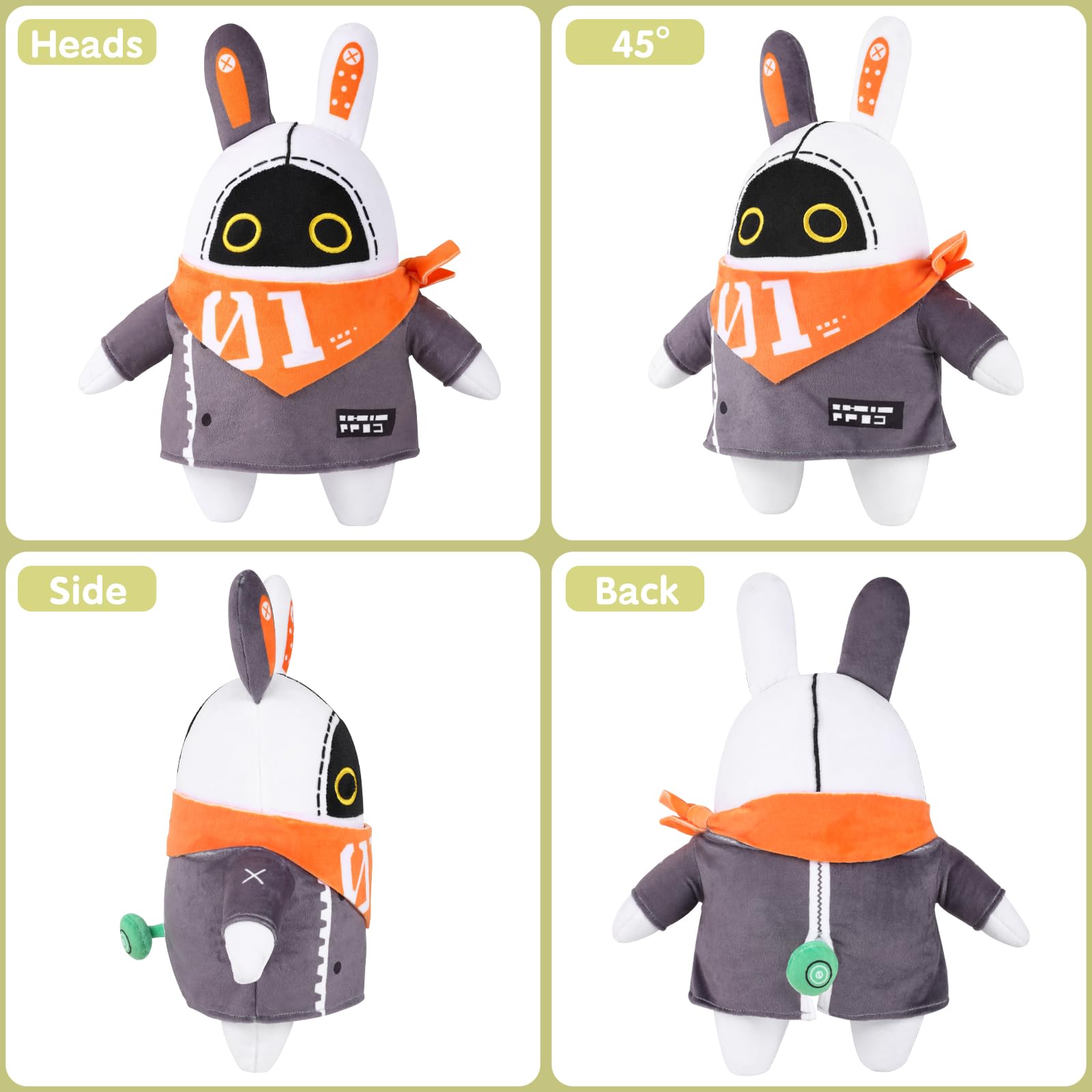 UTIEHD Bangboo plush doll in pose, ideal for display and collection