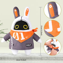 UTIEHD Bangboo plush doll texture close-up, vivid colors