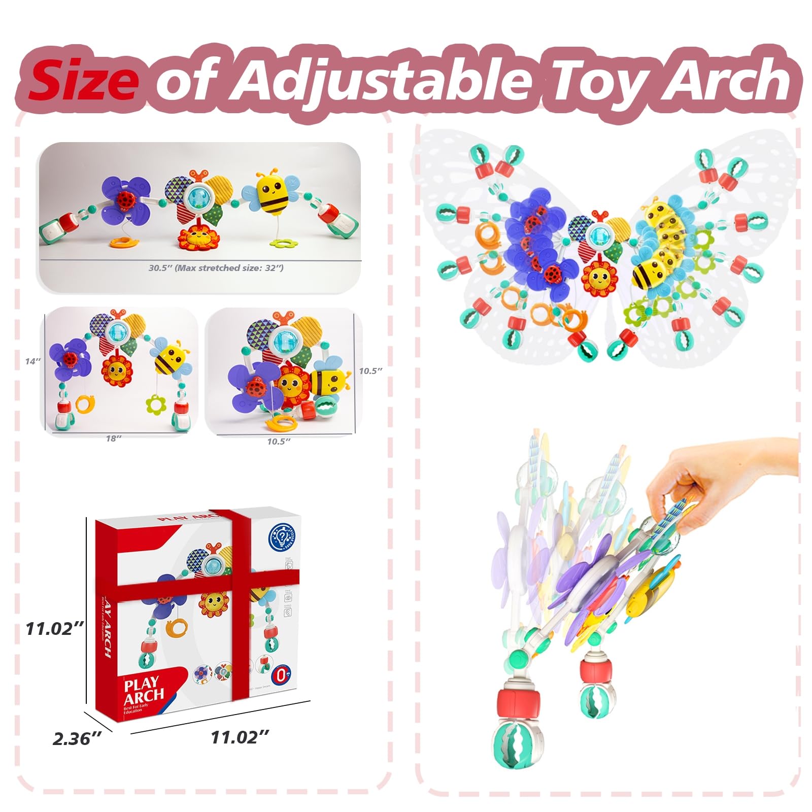 UTOPLIKEY adjustable arch height and angle for easy reach