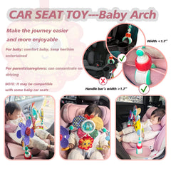 UTOPLIKEY clip-on design fits crib, car seat, and bassinet securely