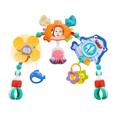 UTOPLIKEY adjustable stroller arch toy enhances baby's reach and grasp during strolls.