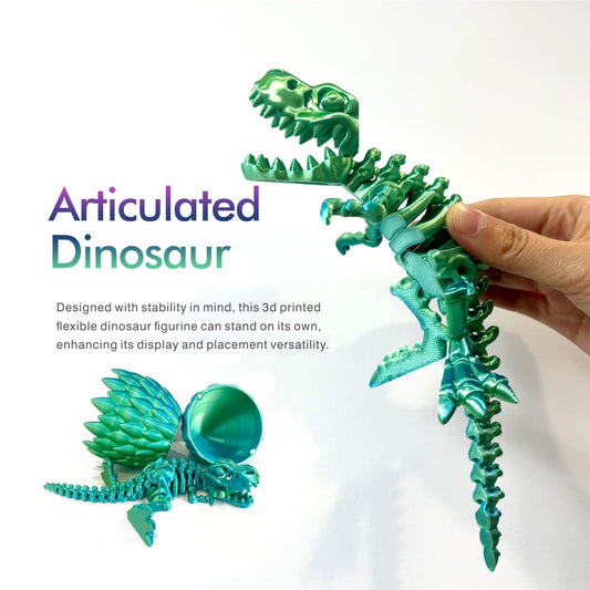 utosday articulated Tyrannosaurus Rex pose image, showcasing hinged joints for flexible posing.